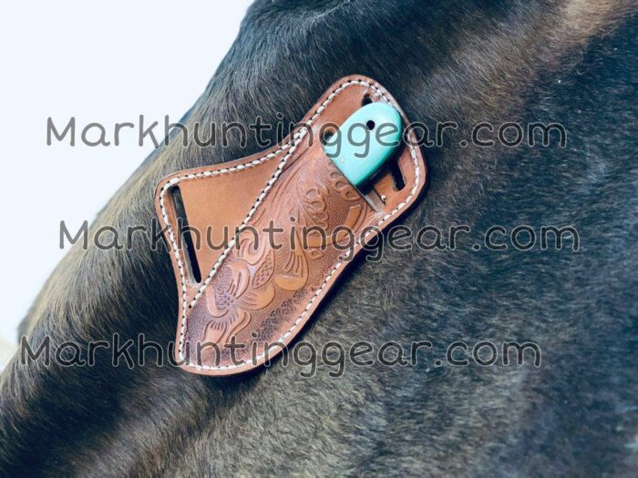 Custom Handmade Damascus Steel Cowboy Skinner Knife. - Image 3