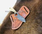 Custom Handmade Damascus Steel Cowboy Bull Cutter Knife... - Image 2