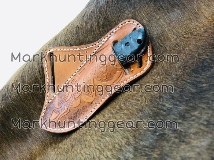 Black Cowboy Knife Black Powder Coated Blade With Black Micarta Handle... - Image 3