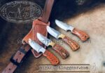 Custom Handmade Resp Steel Cowboy Skinner 4 piece Knife Set... - Image 2