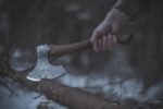 Custom Handmade Damascus Steel Axe. - Image 2