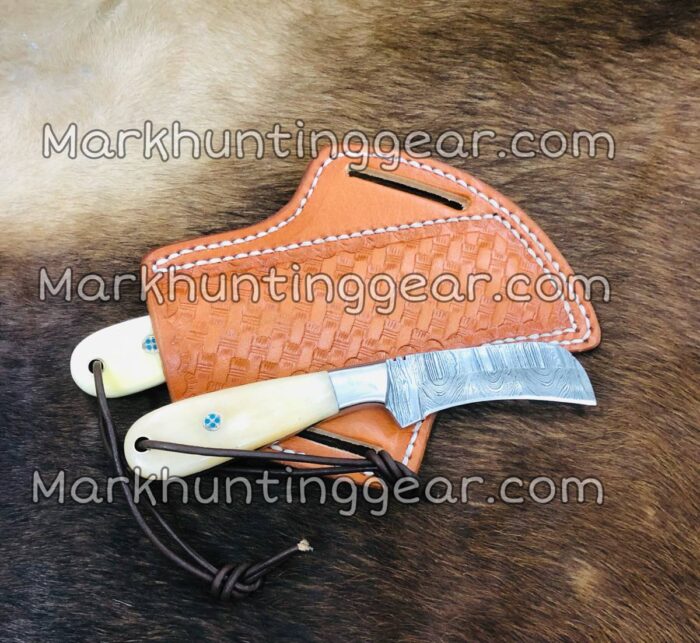 Custom Handmade Damascus Steel Hawkbill Knife Pair... - Image 3