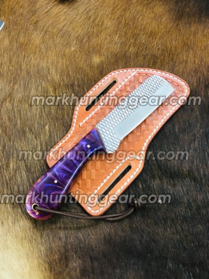 Custom Handmade Resp Steel Bull Cutter Knife.