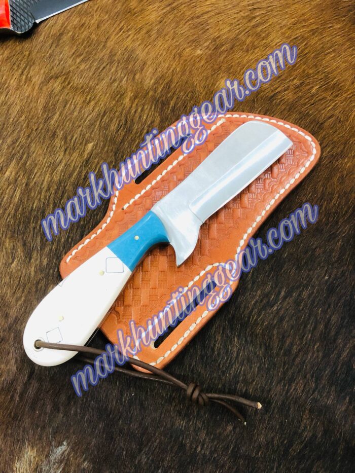 Custom Handmade 440c Stainless Steel Bull Cutter Knife... - Image 1