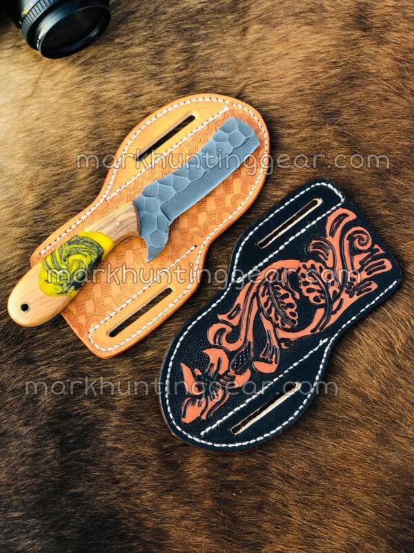 Bull Cutter Knife Custom Handmade 1095 Steel With Leather Sheath - Image 1