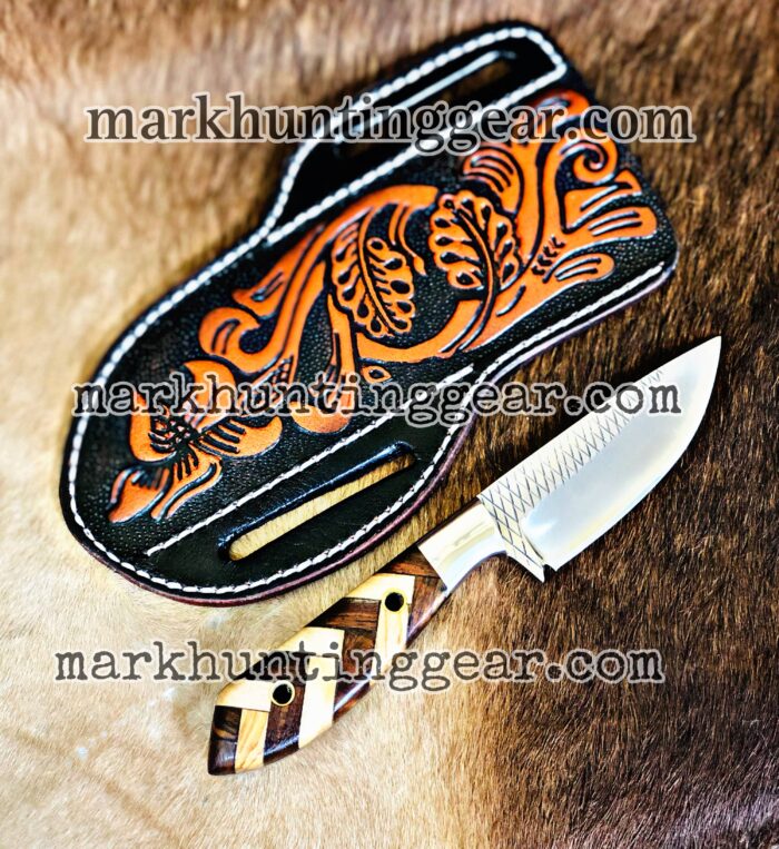 Custom Handmade Resp Steel Cowboy Knives Set with  Leather Sheaths - Image 3