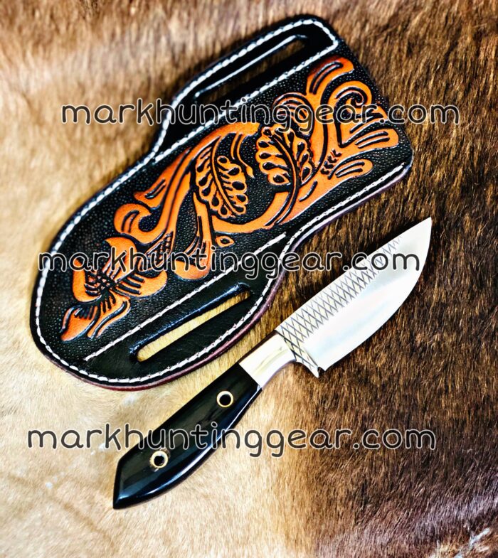 Custom Handmade Resp Steel Cowboy Knives Set with  Leather Sheaths - Image 4