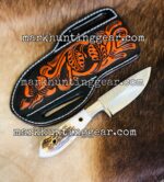Custom Handmade Resp Steel Cowboy Knives Set with  Leather Sheaths - Image 2