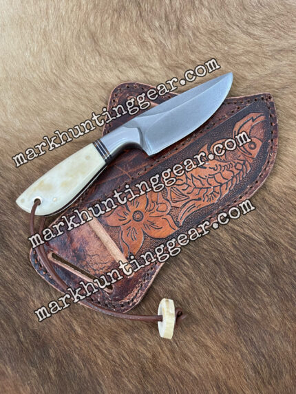 Custom handmade 1095 steel cowboy skinner knife