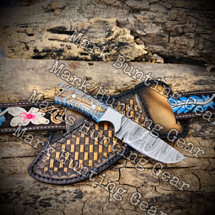 Custom Handmade Cowboy Skinner Knife Comes with Leather sheath - Image 3